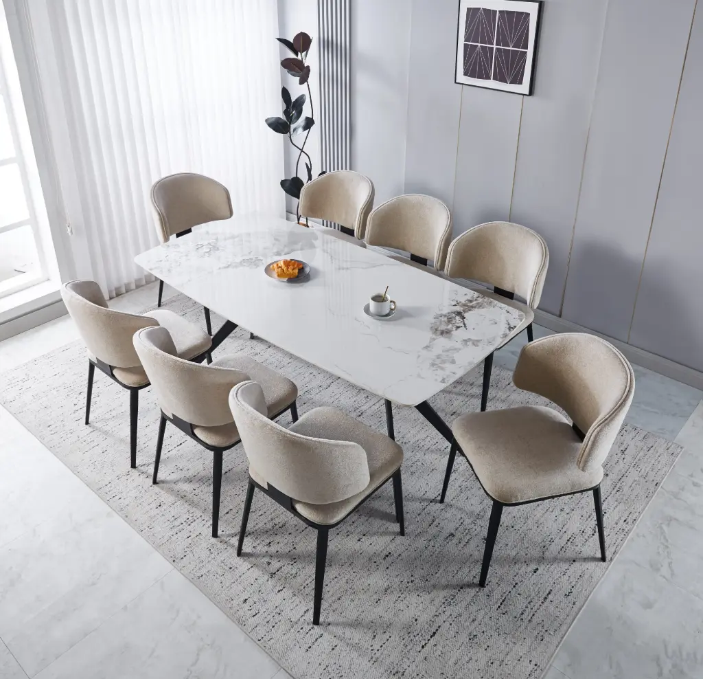 Dining Table + 8 Chairs