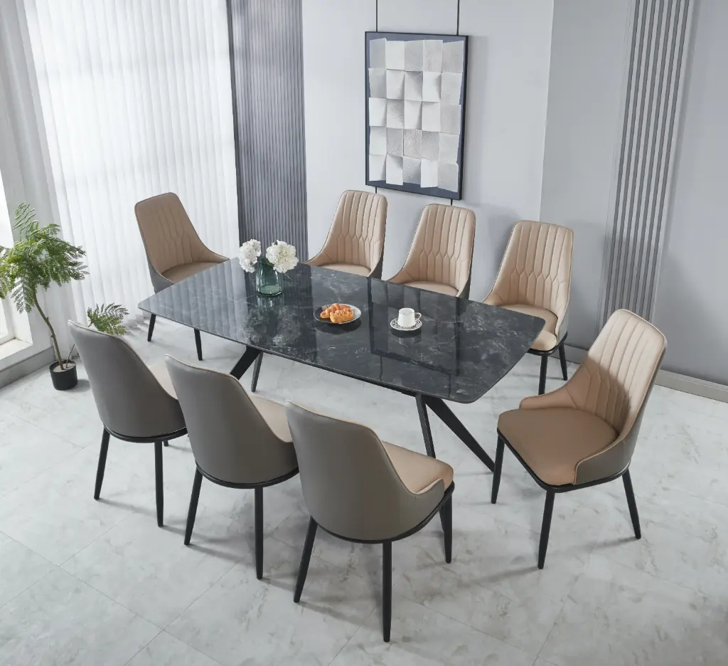 Dining Table + 8 Chairs