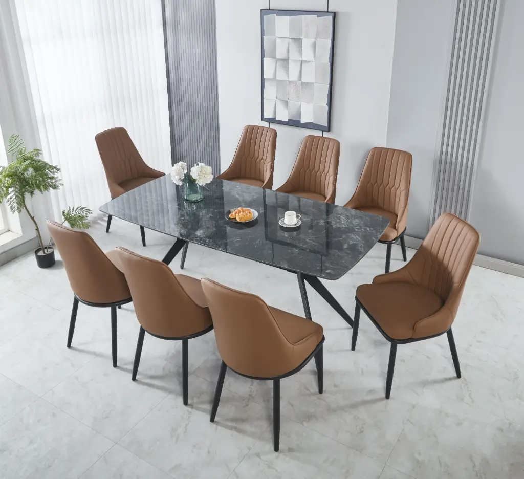 Dining Table + 8 Chairs