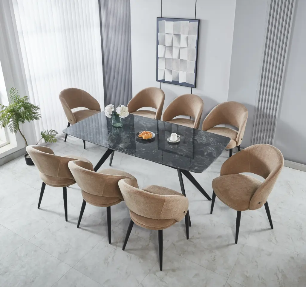 Dining Table + 8 Chairs