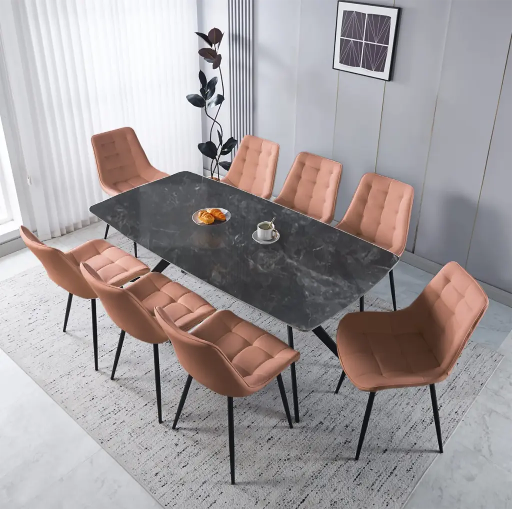 Dining Table + 8 Chairs