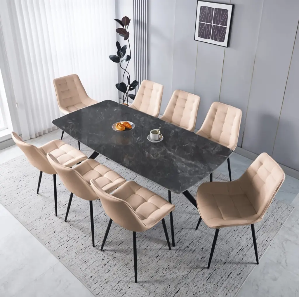 Dining Table + 8 Chairs