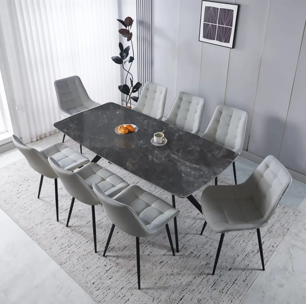 Dining Table + 8 Chairs