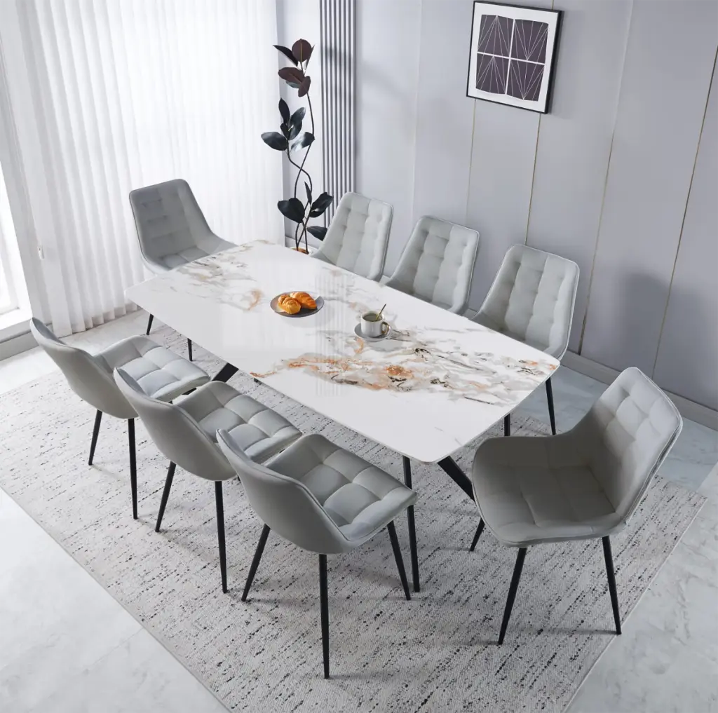 Dining Table + 8 Chairs