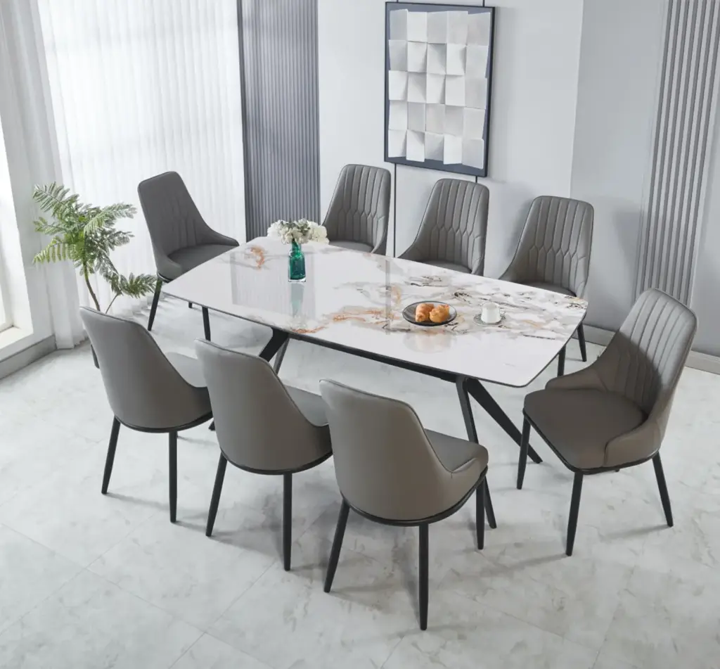 Dining Table + 8 Chairs