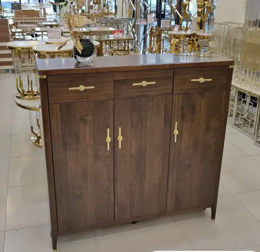 [ D642] Wooden Shoe Cabinet