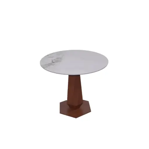 [CHEN-DT-U8080-BrownQ]  طاولة طعام ڤانتا 80 سم