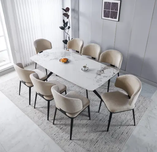 Dining Table + 8 Chairs
