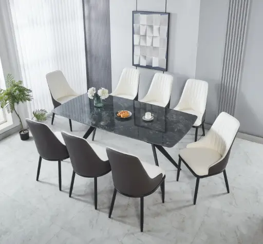 Dining Table + 8 Chairs