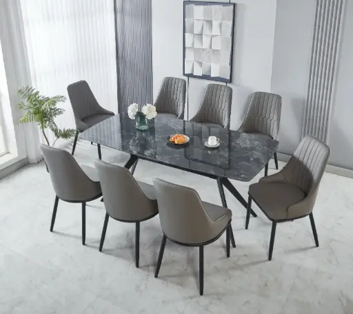 Dining Table + 8 Chairs
