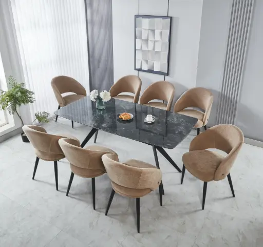 Dining Table + 8 Chairs