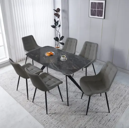 Dining Table + 6 Chairs