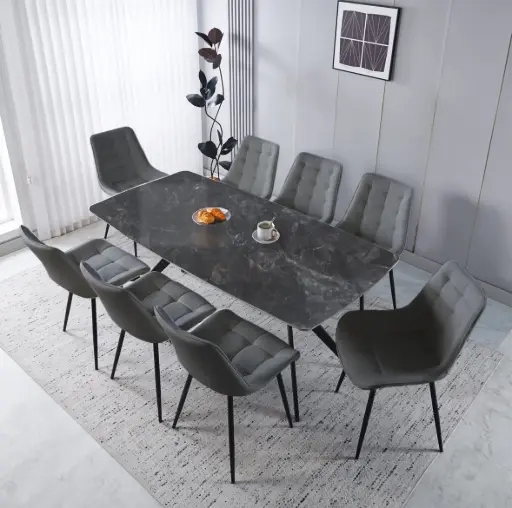 Dining Table + 8 Chairs