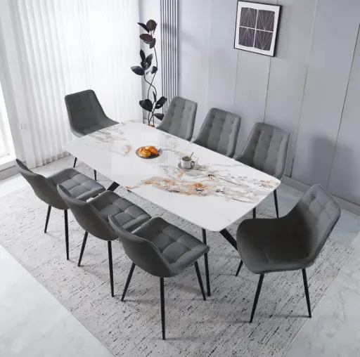 Dining Table + 8 Chairs