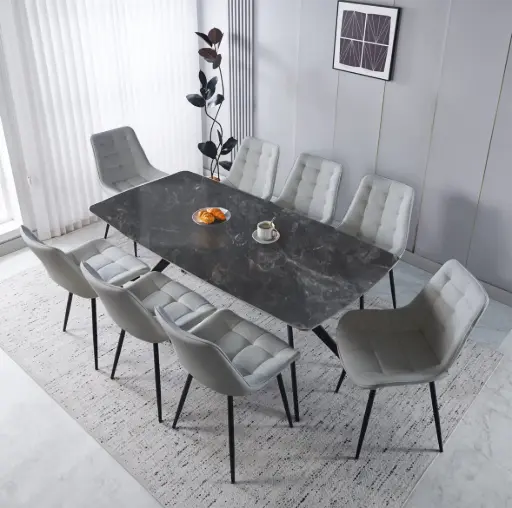Dining Table + 8 Chairs