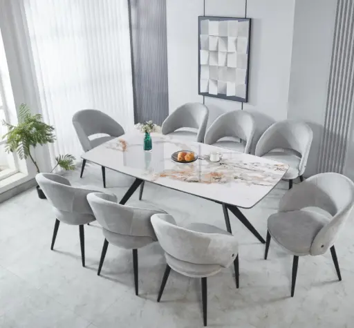 Dining Table + 8 Chairs