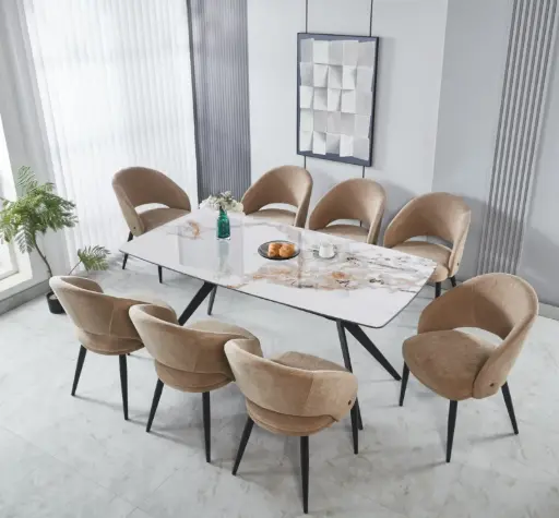 Dining Table + 8 Chairs