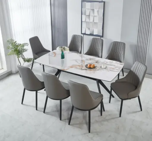 Dining Table + 8 Chairs