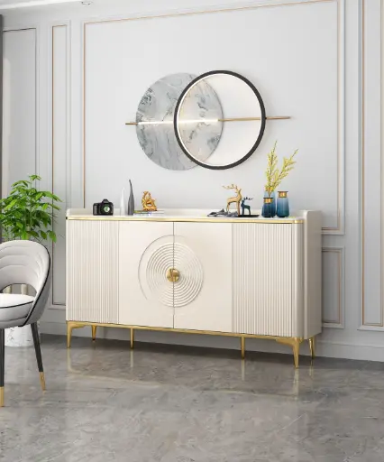 [Xingchen A126 black DZ] HERMAC Gold Sideboard 160CM 